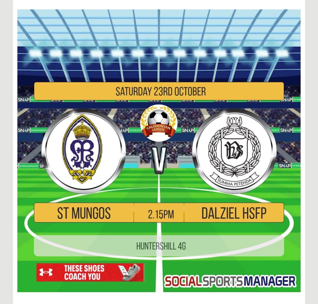 Dalziel Football (@dalzielfootball) on Twitter photo ⚽️Saturday 23rd October⚽️
Tomorrow we travel to St Mungos in our next Caledonian Premier League fixture ⚽️👌💪
⚽ - <a href="/stmungoafc/">st mungo</a>
🏆 - <a href="/CaledonianAFA/">CaledonianLeague</a> Prem League
📍 - Huntershill 4G Pitch
📅 - 23/10/21
⏰ - 2.15pm
@Scottish_AFF <a href="/ProAmFootball/">Pro-Am Football News</a> ⚽️Saturday 23rd October⚽️
Tomorrow we travel to St Mungos in our next Caledonian Premier League fixture ⚽️👌💪
⚽ - <a href="/stmungoafc/">st mungo</a>
🏆 - <a href="/CaledonianAFA/">CaledonianLeague</a> Prem League
📍 - Huntershill 4G Pitch
📅 - 23/10/21
⏰ - 2.15pm
@Scottish_AFF <a href="/ProAmFootball/">Pro-Am Football News</a>