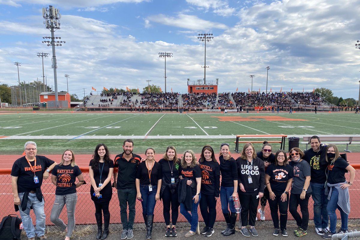 English Depatment does Black Out! #hayfieldmadhocofaculty #HawkPride