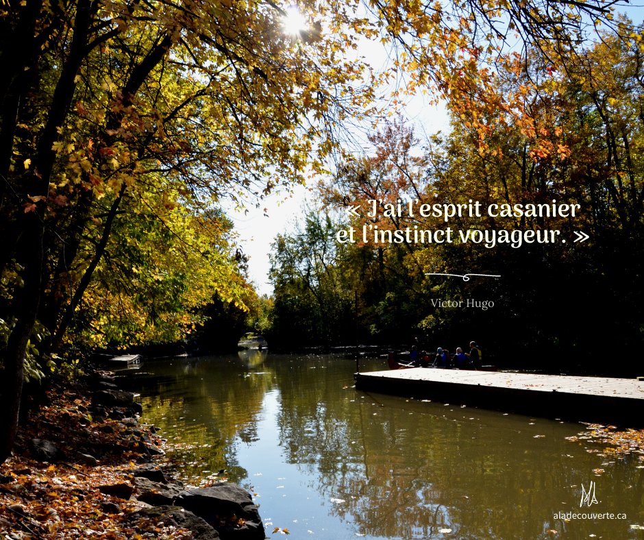 « J’ai l’esprit casanier et l’instinct voyageur. »   - Victor Hugo
Bon vendredi et bonne fin de semaine à tous! 😊
📷 Photo souvenir Mélanie Dubé - Parc de la Rivière-des-Mille-Îles, à Laval. 
<a href="/ParcMilleIles/">Parc Mille Îles</a> @TourismeLaval #VendrediInspiration
