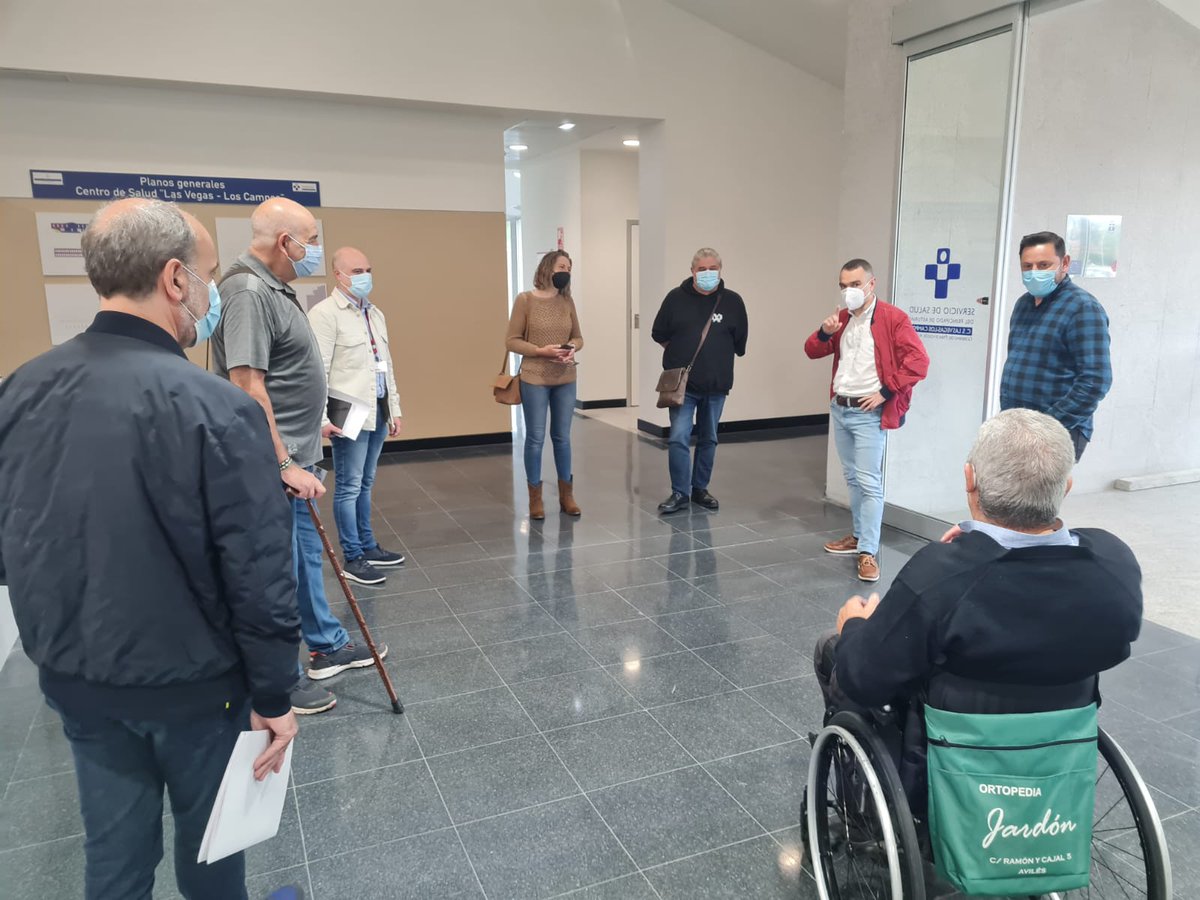 astursalud's tweet photo. 👂🏼La gerencia del área sanitaria III ha recogido las sugerencias sobre accesibilidad🦼de representantes de #DIFAC para el centro de salud de #Corvera🏥#AtencionPrimaria
📸Hoy han visitado el nuevo equipamiento en compañía del alcalde @Ivanfgcorvera
#EscucharCompartirDecidir https://t.co/75EvVL8UaK