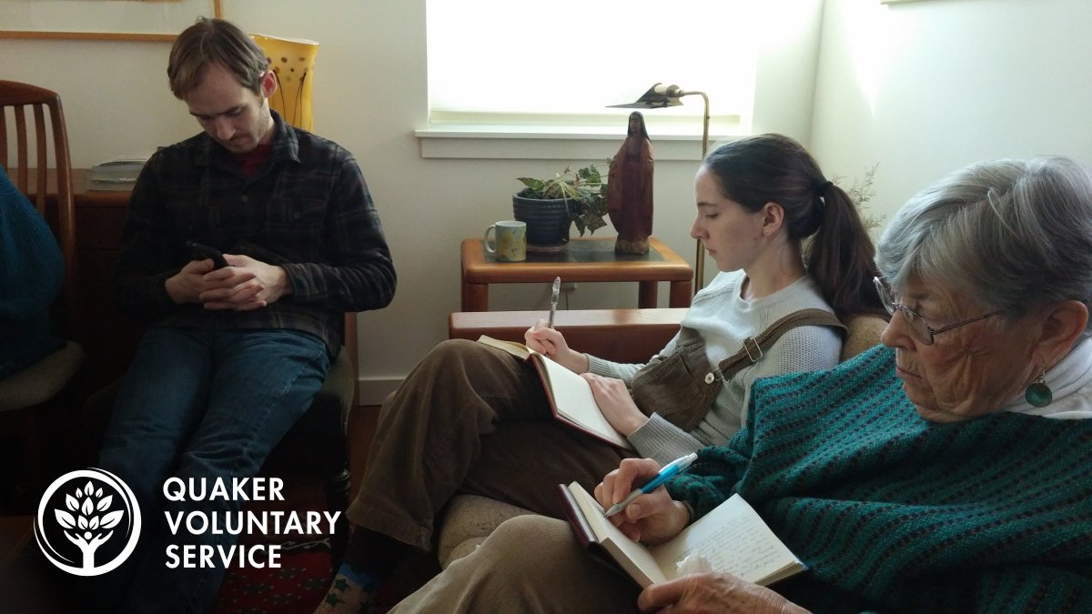 quakerservice's tweet photo. One Boston Alum shared: "I continue to cherish the time to intentionally explore my spiritual life through the #QuakerWay… reflecting with a Spiritual Nurturer, &amp; utilizing a [clearness] committee for noteworthy decisions are ones that I still find significant value in.” https://t.co/JGJTIbYTC7