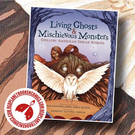 ATCGBooksComics's tweet photo. Don’t have “Living Ghosts &amp; Mischevous Monsters: Chilling American Indian Stories” well… what are you waiting for?! 

This is perfect for the season! Get it today at https://t.co/LZgHd5tRI6
 
#ScaryStoriesToTellInTheDark #NativeCreatives #ShopSmall #IndigenousOutLoud https://t.co/WwVtMMgqZ6