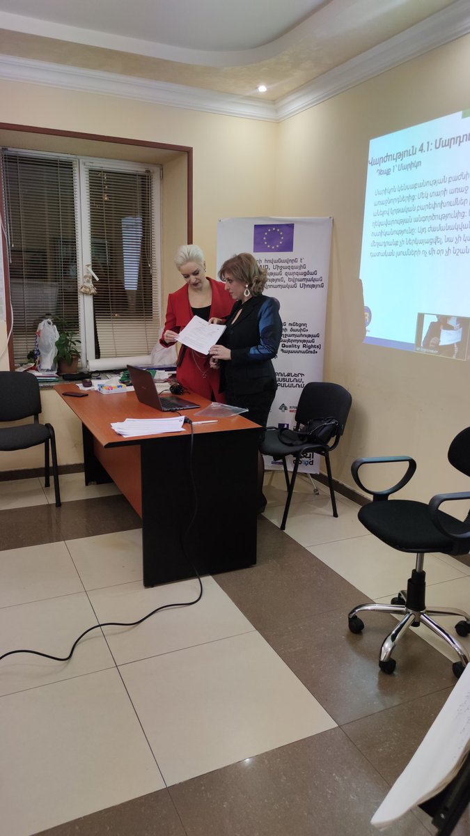 Day 2, 18/10/21
Discussing possibilty of QR implementation in mental health settings with clinical psychologists.

 #UNDHR, #CRPD, #WHOQR
#qragile #qualityrightsarmenia
<a href="/ArmeniaRights/">QualityRights Armenia</a> <a href="/QRGhana/">QualityRights Ghana</a> <a href="/QRagile/">QualityRights_agile</a> @Itay <a href="/QRSardinia/">QRSardinia</a> <a href="/QRLebanon/">QRLebanon</a>