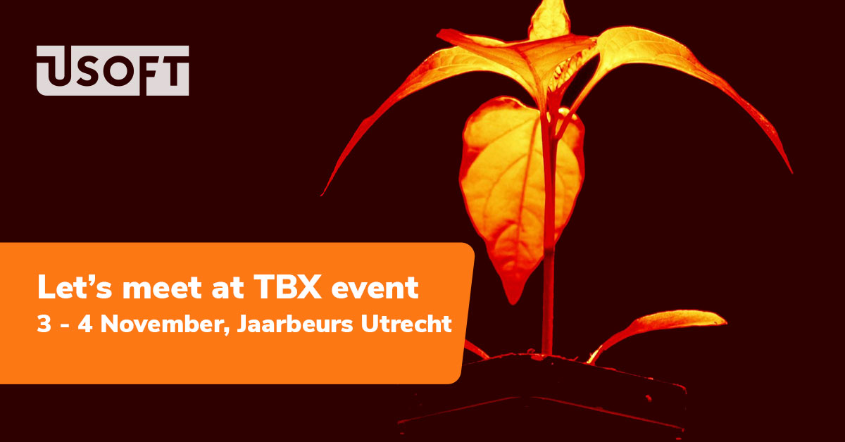USoft_software's tweet photo. @USoft_software staat met PhenoVation en @Lab_Services op het @TBX event 3-4 Nov. op het Future Lab plein.
Kom onze gezamenlijke oplossing van robotica, fenotyping camerasystemen en low-code software bekijken. 
Schrijf je in https://t.co/RX9R9bKwqo

#lowcode #tbx21  #itevent https://t.co/PtttdyqCJF