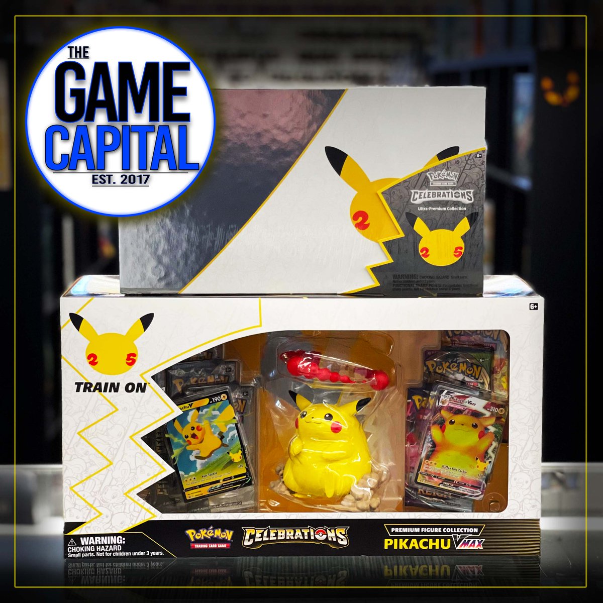 TheGameCapital's tweet image. 🎉🥳 MORE CELEBRATIONS 🥳🎉

#Pikachu VMAX Premium Figure Collection (limit 2)⚡
#UltraPremiumCollection (limit 1)💠

LOCAL ONLY... FOR NOW

🛒 Celebrations: ow.ly/Yw9f50GwbuU

#Pokemon #Celebrations