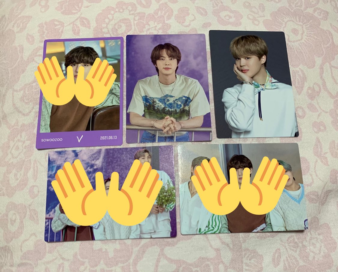 0309_1013_c's tweet photo. BTS ソウジュ SOWOOZOO ミニフォト交換

【譲】1枚目のもの(ジン④・ジミン⑦)
　　　2枚目過去ミニフォト 

【求】3枚目💖のもの

硬質ケース・防水対策のうえ、同日発送希望です。
交換可能な方は、お気軽にお声がけください😊

 #BTS交換  #BTSトレカ交換 https://t.co/e8jXy4bAmS
