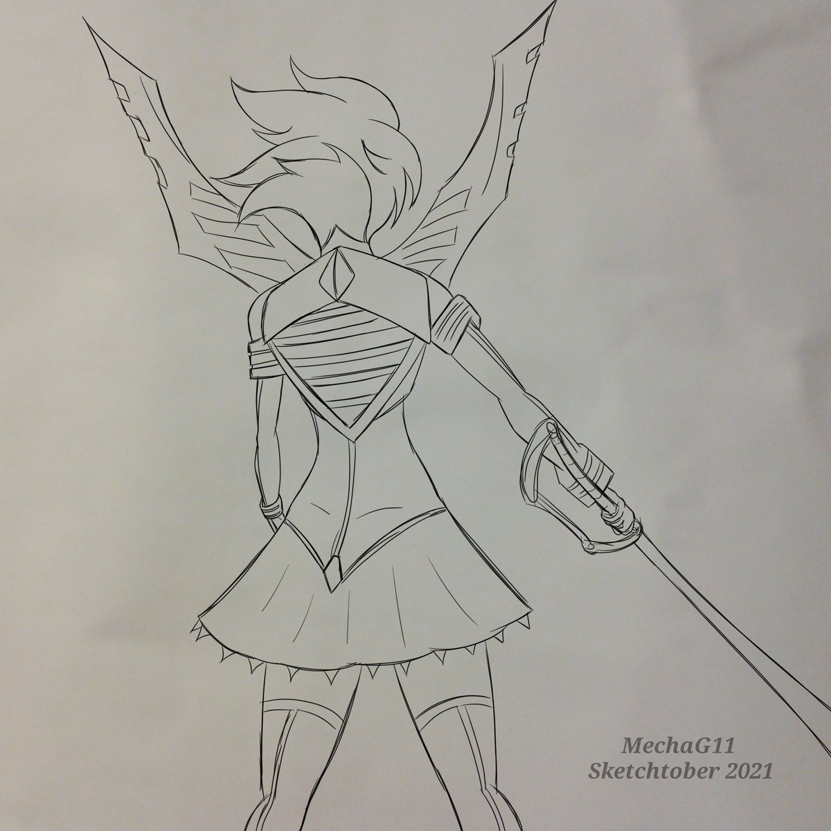 MechaG11's tweet image. Sketchtober Day 22 - Ryuko Matoi
#sketchtober2021 #killlakill