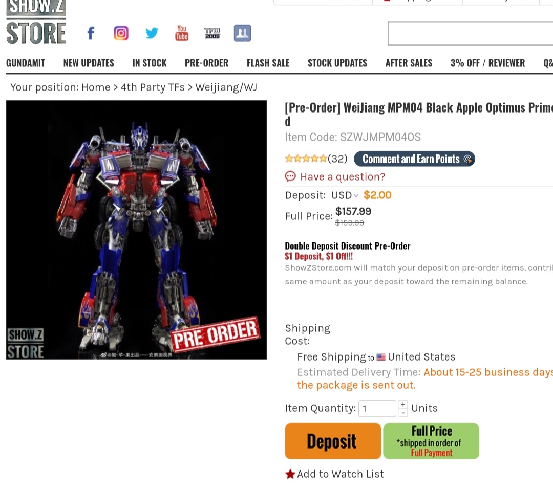GabotfR's tweet photo. BLACK APPLE OPTIMUS PRIME en preorden en ShowZStore!
Y ademas al mejor precio que lo he visto!

Corran
https://t.co/K8QuPAplXs https://t.co/3qWr5KAbLa