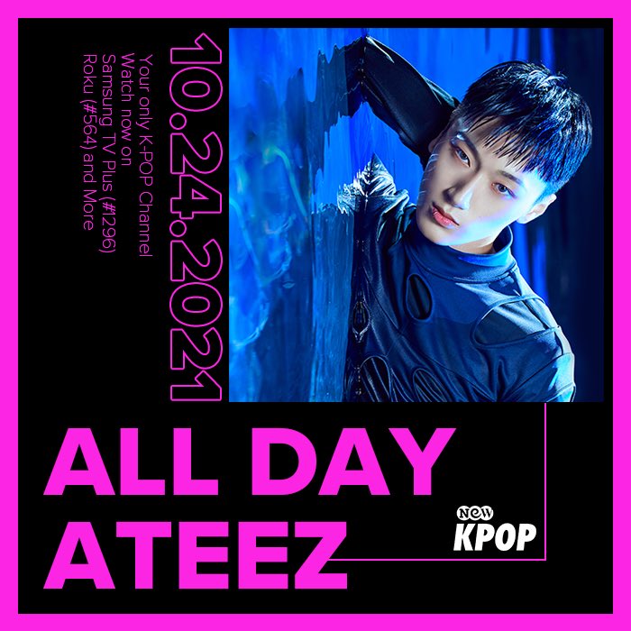 ItsNewkpop's tweet photo. 🖤ATEEZ DAY🖤 AIRS IN 2 DAYS!
Don’t miss the chance to relive the #ATEEZ days 
before #FEVER_Part_3 #Eternal_Sunshine #Deja_Vu

💙💖24HR TV MARATHON💖💙
🌟10.24.21🌟

WATCH NEW KPOP 📺▶️https://t.co/gEHUCv9WEZ 

#HAPPYATEEZDAY3rdAnniversary
#ATEEZDAY #ATEEZ #ATINY #NEWKPOP #KPOP https://t.co/BZYhVr94OS