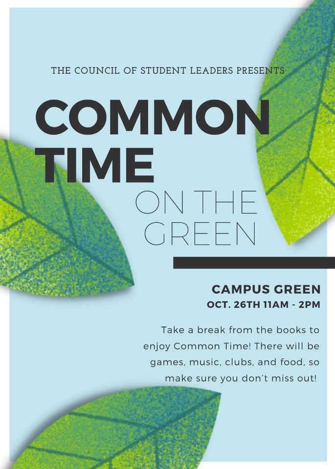 ElevateWU21's tweet photo. Join us on Tuesday for Common Time on the Green! https://t.co/CEv6PnV4Ht