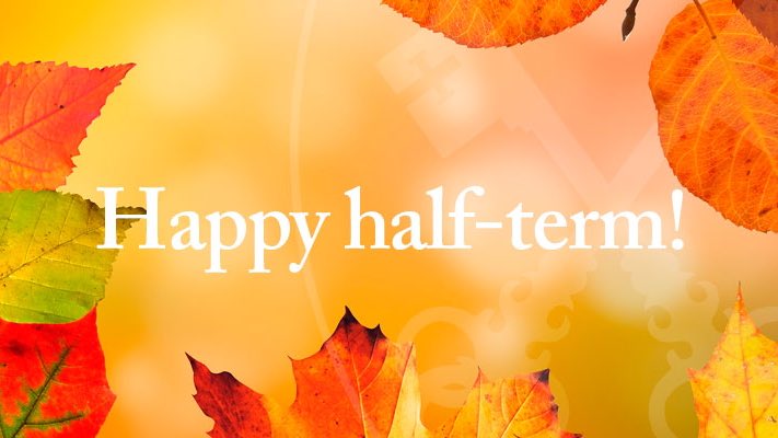 Happy #halfterm everyone 🎃