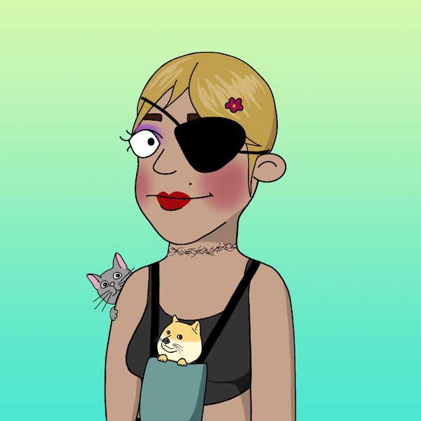 Urban_Koala's tweet photo. One of my #CryptoMoms with a #DOGE and a cat!! She’s a keeper fo sho. #CryptoDadsNFT @CryptoDadsNFT #nfts https://t.co/vBW4dB3GmA