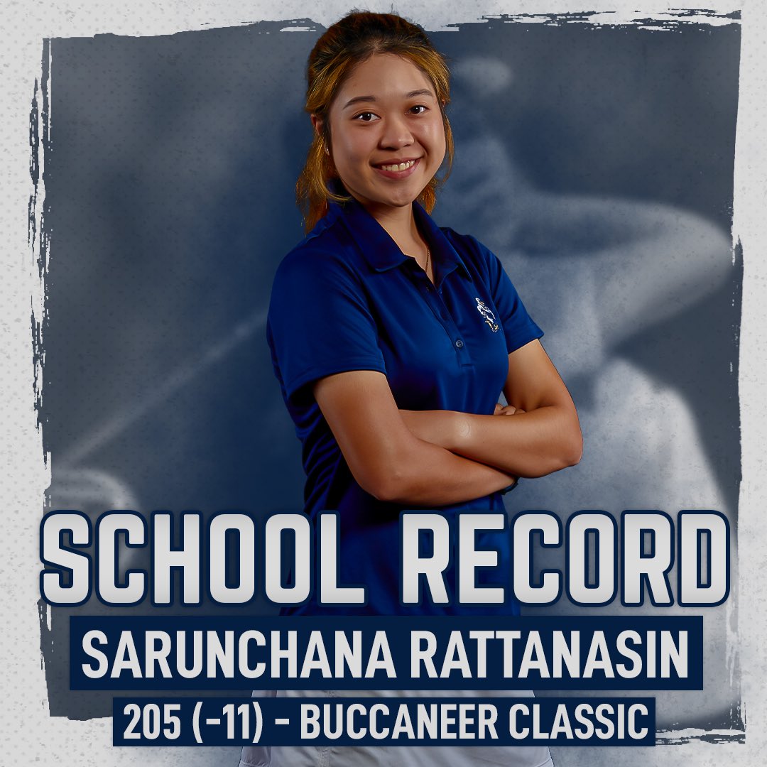 🚨New School Record 🚨 
#eaglenation🦅 let’s give Aum a huge congratulations 👏🏽
Sarunchana Rattanasin broke the previous record by 4 strokes - (71,66,68) -11 #gata #humbleandhungry