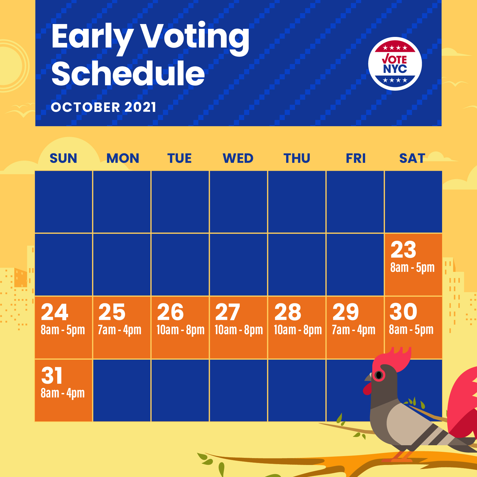 NYC Board of Elections on Twitter "Early Voting begins tomorrow! With