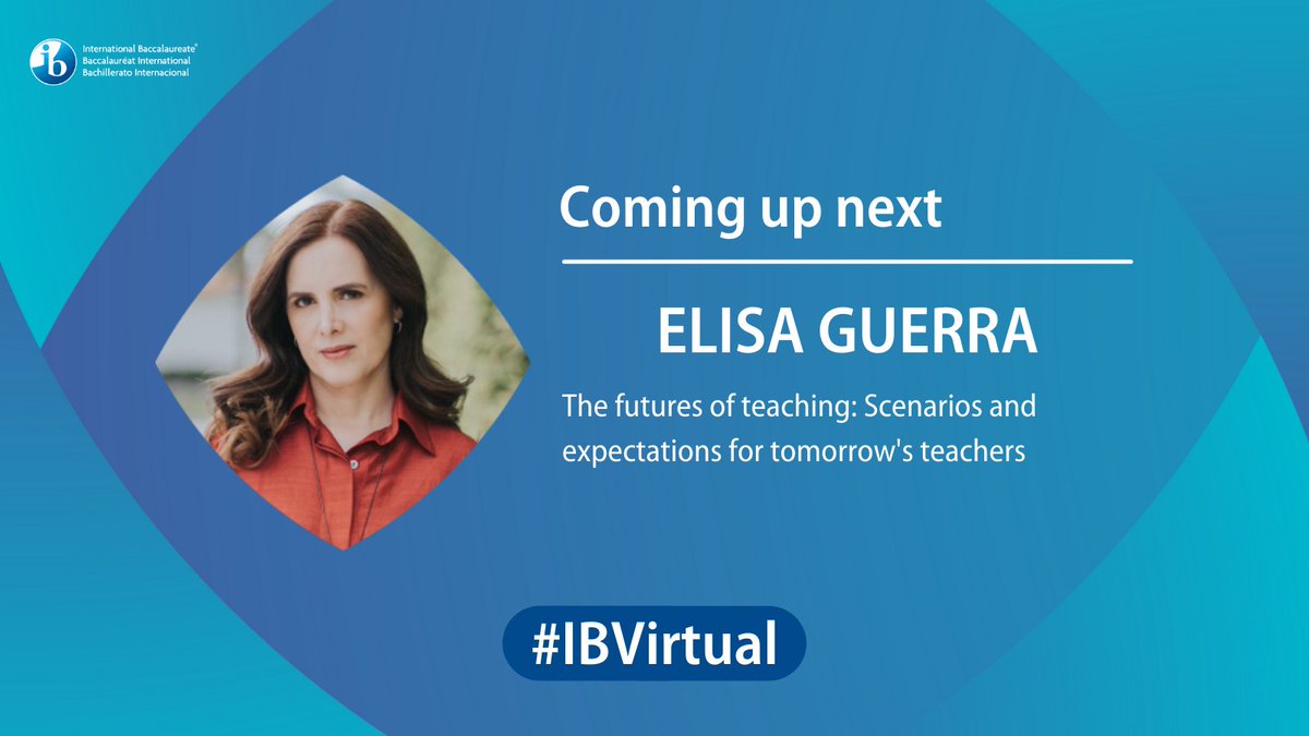iborganization's tweet photo. #IBVirtual's next speaker, @elisaguerracruz, asks if it is possible to "make up for lost time" after the pandemic.

Teachers, what are you doing in the classroom to overcome this? https://t.co/b24gagv4wv