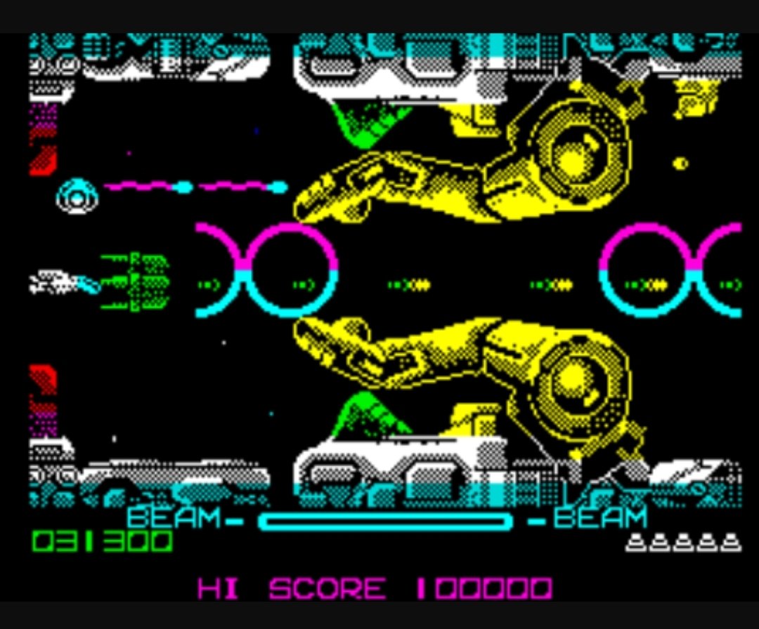 Игры 80 х годов. R-Type ZX Spectrum. R Type игра ZX Spectrum. ZX Spectrum Космическая стрелялка. Игра похожая на r Type ZX Spectrum.