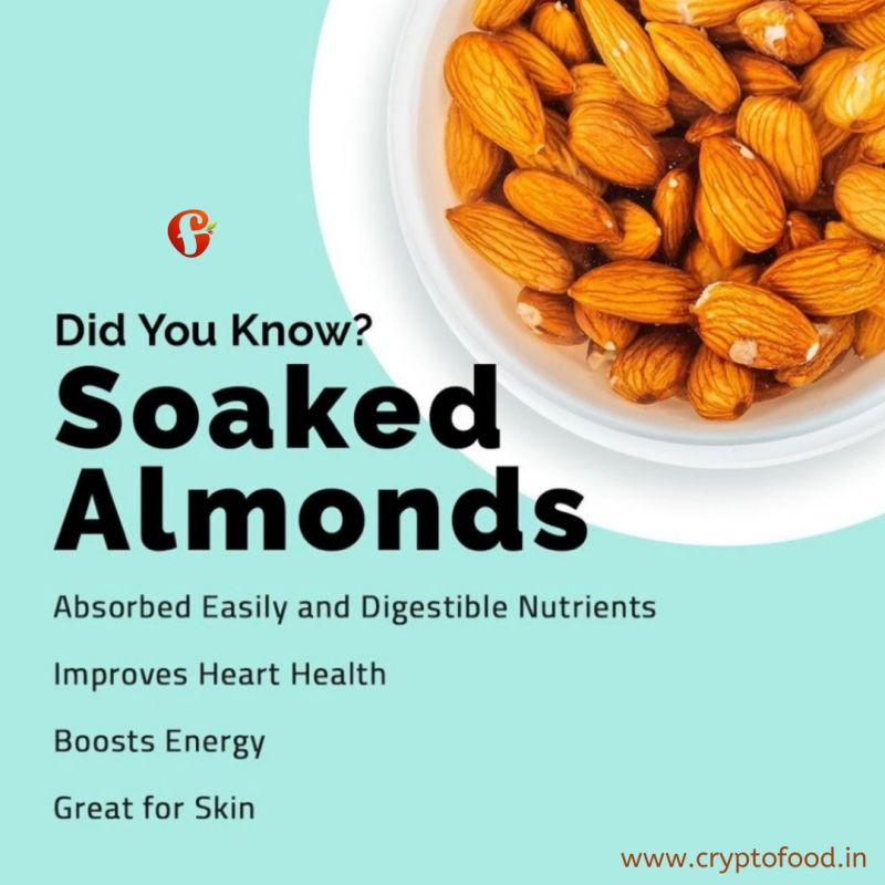 thecryptofood's tweet photo. You can soak a handful of almonds in a bowl of water for 6-8 hours.

Follow us for more health tips!
Visit: https://t.co/16nIFZ1oK1 

#healthyeating #food #wellness #healthy #nutrition #health #healthylifestyle #healthyfood #cryptofood #fitness #weightloss https://t.co/HMnXBj09u6