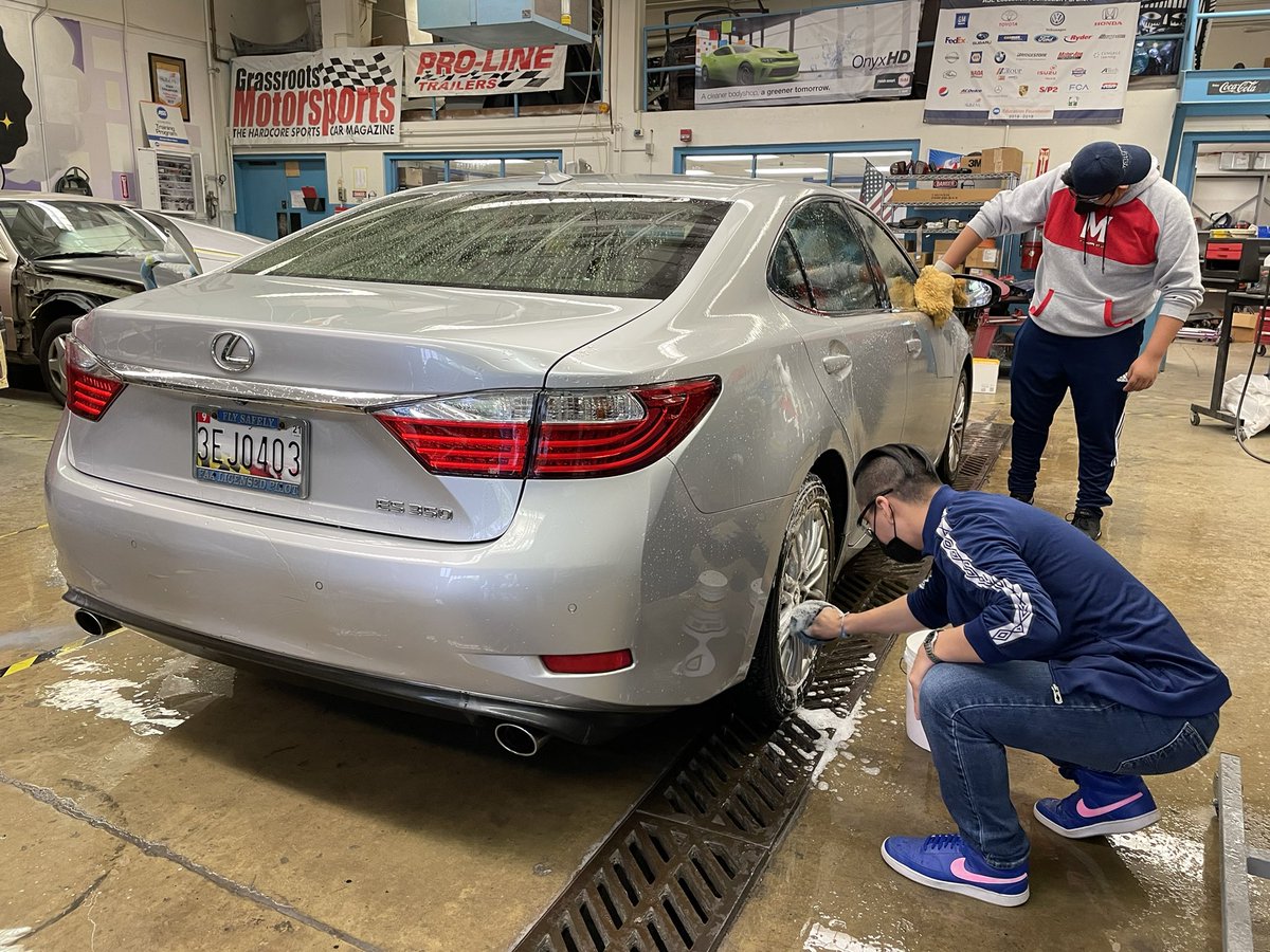 Pre-repair inspection underway