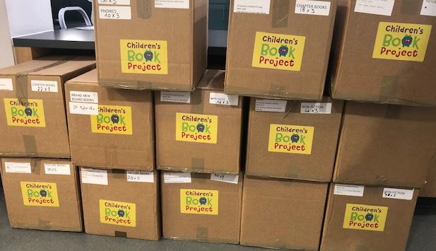 WOWWWWW....look at all of these books we have so generously been given! Thank you <a href="/Lonbookproject/">Childrens Book Project</a> Thank you Ms Charles-Merrifield, our wonderful Literacy Leader 📚📚📚📚📚📚📚📚📚📚