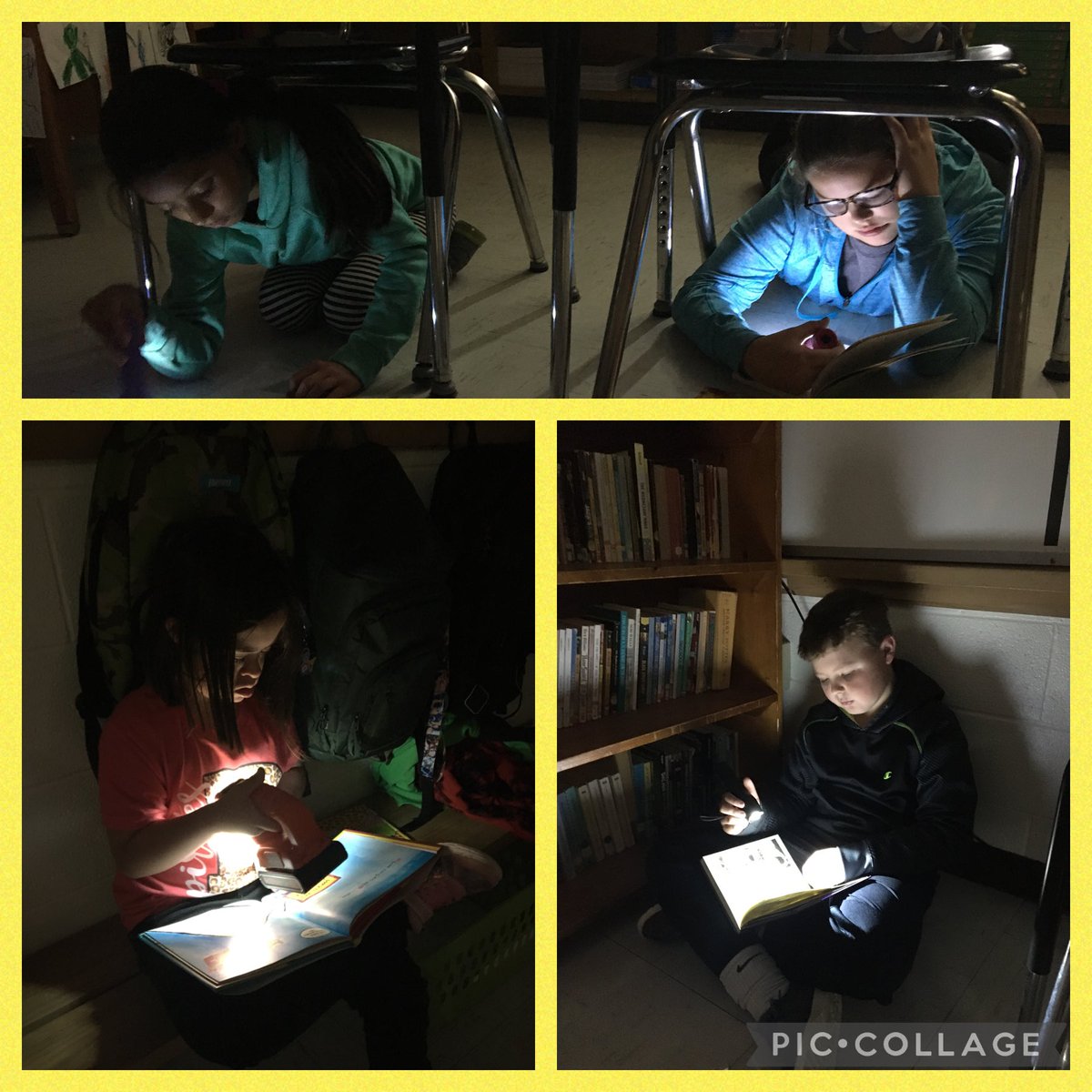 JessicaSauser4's tweet photo. Finished 1st quarter of AR with a flashlight read. ⁦@PHSPiratePride⁩ https://t.co/15diZ7aKAD