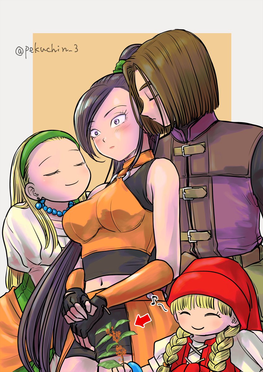 「#DQ11主マル版ワンドロワンライ
お題『金木犀』+3時間半
ハロウィンも近いの」|ペクチンのイラスト