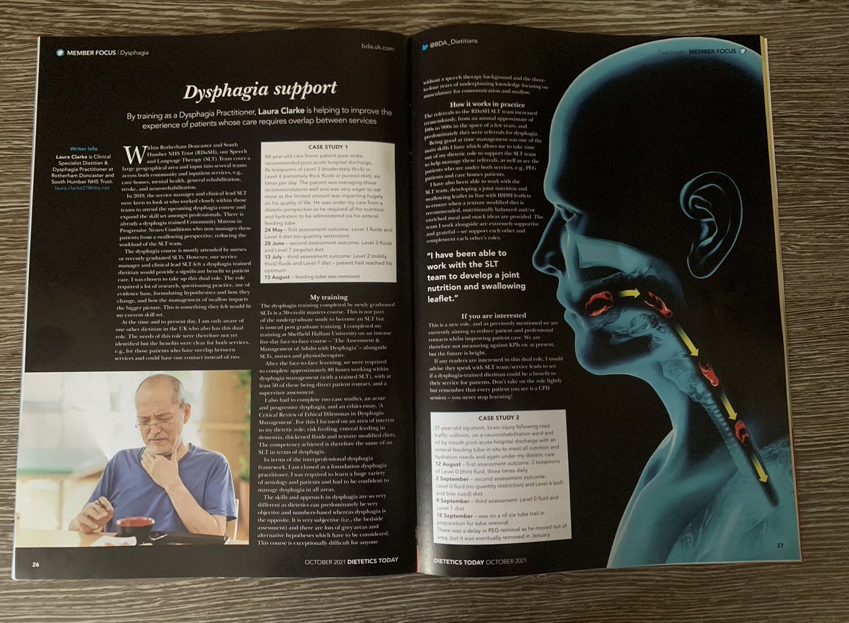lauraclarke_rd's tweet photo. Thank you for publishing my article @BDA_Dietitians 💙 
Team effort @NinaBrookman1 @jaynebrocklehu1 🤩
For a great trust @rdash_nhs 🌈 https://t.co/Xfae8lFHuO