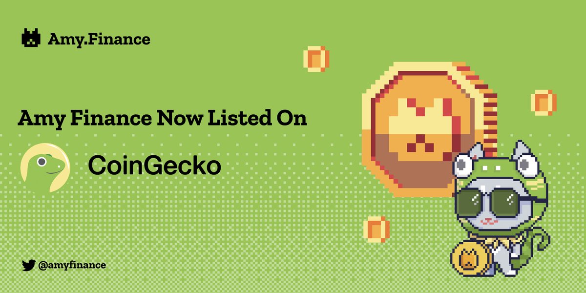 amyfinance's tweet photo. 🥳Great news! $AMY is now listed on @coingecko!
🥳Check us out here: https://t.co/REq2pQyWw2
#Arbitrum #Lending #YieldFarming #IQmining https://t.co/dyrAtIJ4zb
