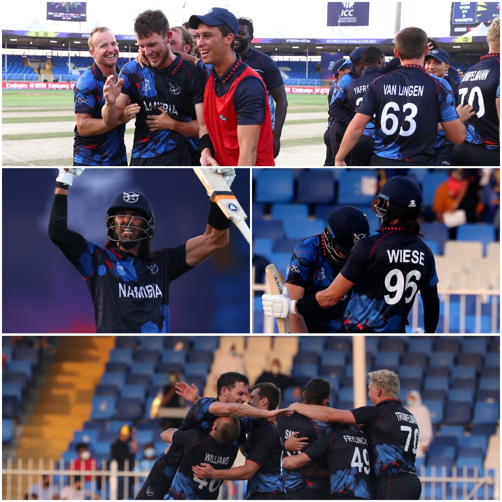 ganeshv1511's tweet photo. Namibia enters into the super12s of the T20 worldcup on their very first appearance. What a remarkable achievement. #Namibia #ICCT20WorldCup #NAMvsIRE https://t.co/KMujfXs2yx