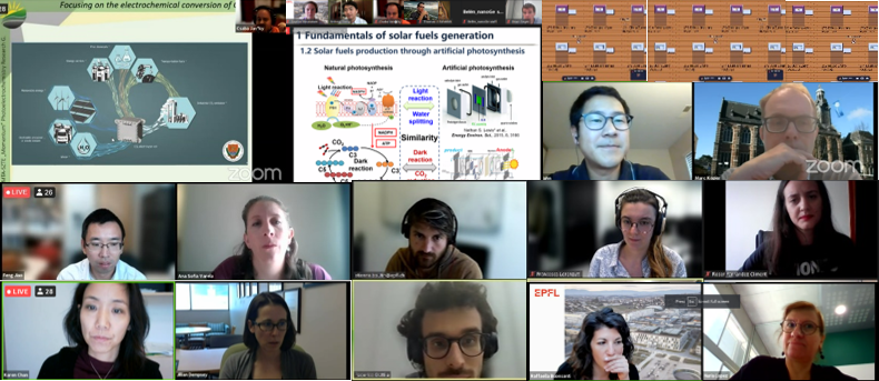 lrese_epfl's tweet photo. Some snapshots from the @nanoGe_Conf #SolCat21 symposium highlighting just a few of the excellent speakers, organizers and some of @lrese_epfl group members. Thank you all for participating and for the great discussions! #SelectCO2 https://t.co/gucqv45eXh