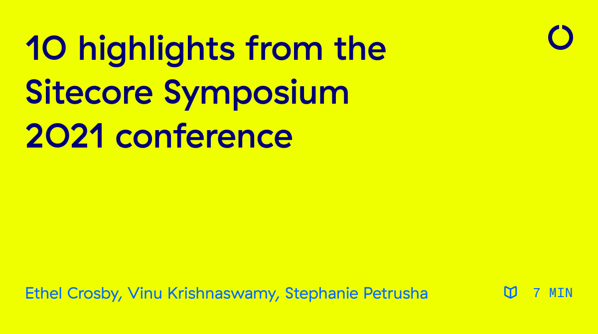 Sharing top 10 takeaways from my <a href="/OneNorth/">One North</a> colleagues <a href="/Stephan45404057/">Stephanie Bishop</a>, <a href="/vinuchandar/">Vinu Krishnaswamy</a>, and me from <a href="/SitecoreSYM/">Sitecore Symposium</a> &amp; our "must-watch" recommended on-demand sessions available now until Nov 7.
👉onenorth.com/insights/10-hi…

Exciting times for the #SitecoreCommunity!

#sitecoresym