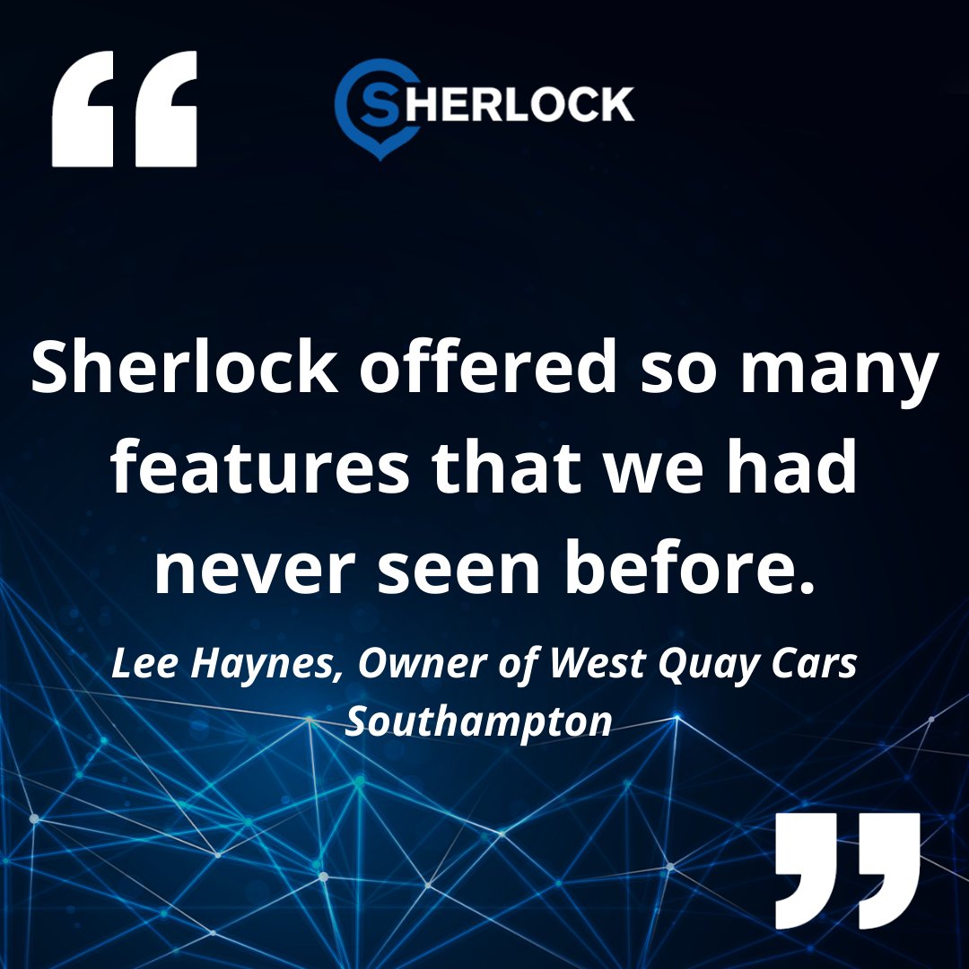 SherlockTaxi's tweet image. 𝗪𝗵𝘆 𝗦𝗵𝗲𝗿𝗹𝗼𝗰𝗸 𝗼𝘃𝗲𝗿 𝗼𝘁𝗵𝗲𝗿 𝗱𝗶𝘀𝗽𝗮𝘁𝗰𝗵 𝘀𝘆𝘀𝘁𝗲𝗺𝘀 𝗼𝗻 𝘁𝗵𝗲 𝗺𝗮𝗿𝗸𝗲𝘁? 💭 
Check out what Lee Haynes the owner of @WestQuayCars has to say about our dispatch system. 👇 
#SherlockTaxi #DispatchSolution #Testimonial