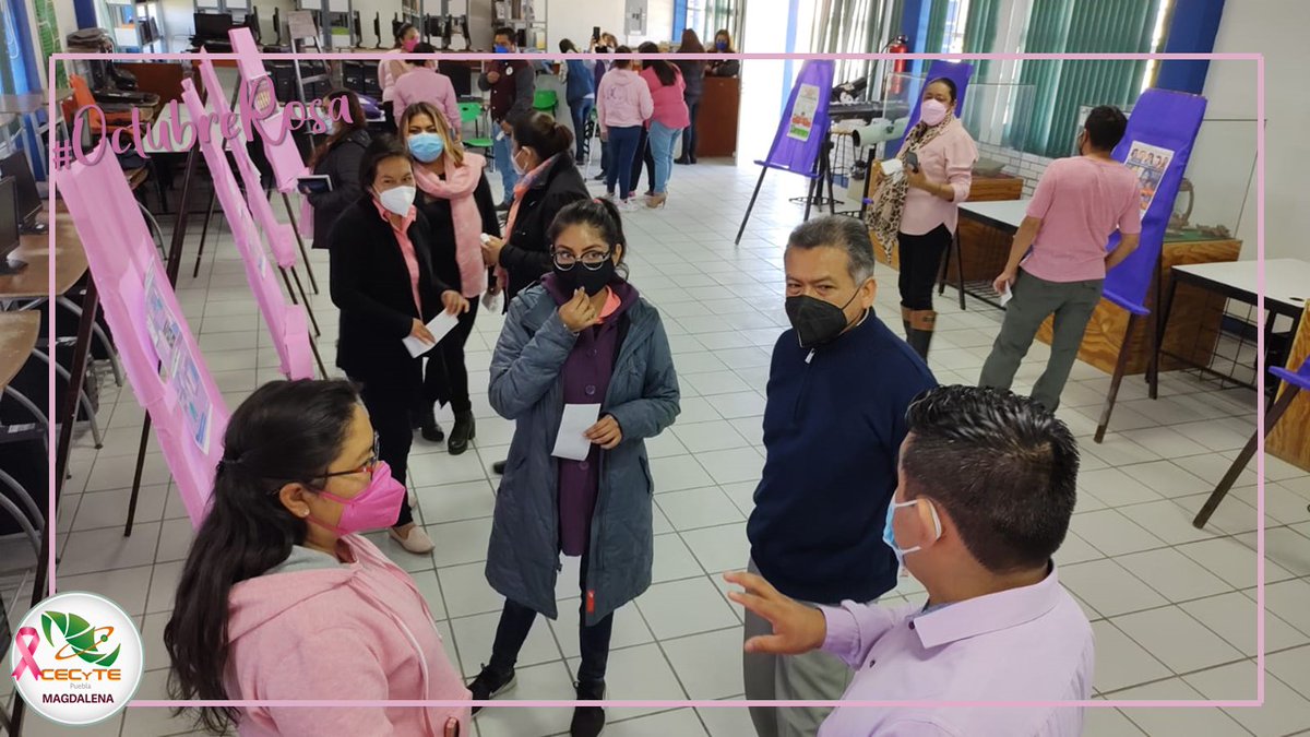 CECyTEMagdalena's tweet photo. #OctubreRosa
Personal docente y administrativos nos unimos en esta lucha contra el cáncer de mama, es por ello que se realizó una exposición de como autoexplorarse, que hacer si detectas algo extraño en tu cuerpo, cuales son los posibles síntomas de tener cáncer de mama. https://t.co/efYXZcZijr