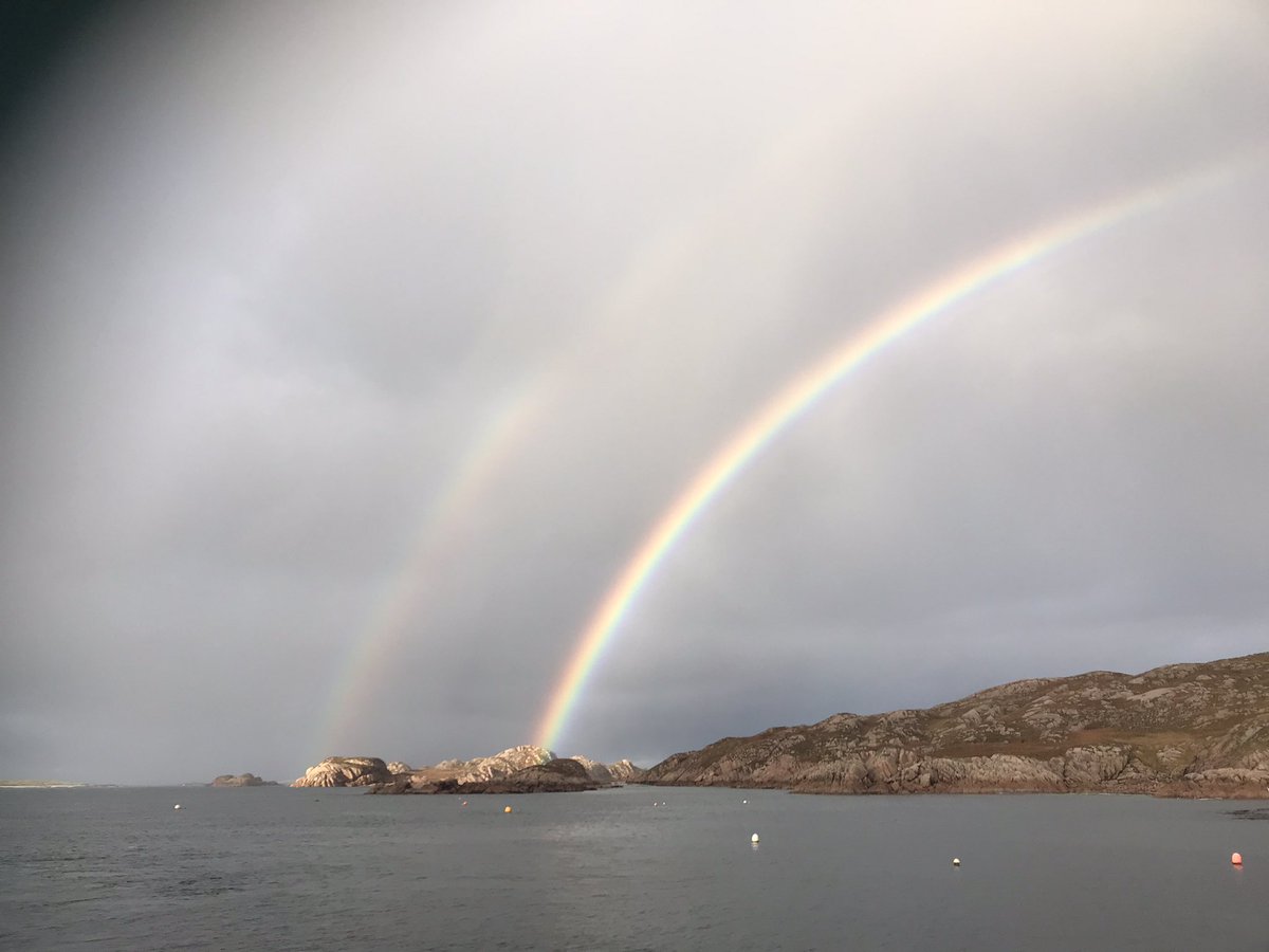 Rev_LouiseEllis's tweet photo. Amazing double rainbow on our way back to Iona today @DioSalisbury #Ionapilgrim https://t.co/GVaIEGPeS8