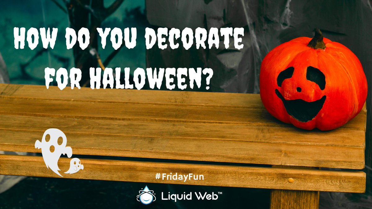 LiquidWeb's tweet image. Show off your Halloween decorations! 🦇 🎃 🕯️ 👻 🕸️  #FridayFun #LiquidWebFun #LiquidWebFridayFun #LifeAtLiquidWeb

@nexcess @ithemes @GiveWP @stellarwp @LearnDashLMS @TheEventsCal  @michelleames @renewabelle @ecalley @kronberg12 @WadeWachs @azanor @TravisJacobson @cambermc