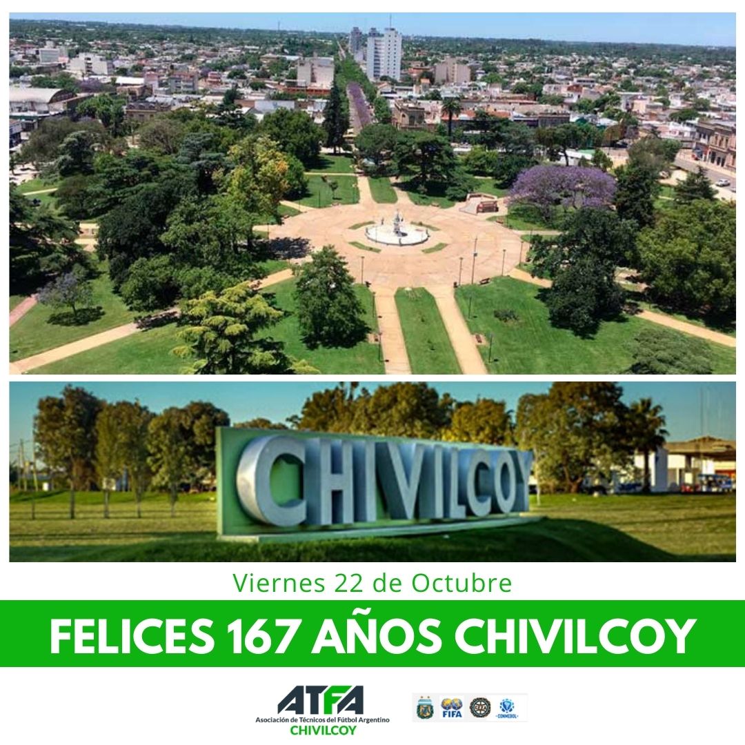 atfachivilcoy's tweet photo. 👉 Desde #atfachivilcoy  saludamos a todos los Chivilcoyanos en su aniversario numero 167!

¡FELIZ ANIVERSARIO CHIVILCOY!
.
.
.

#atfa #atfachivilcoy #futbol #directortecnico #directortecnicofutbol #capacitacion #afa https://t.co/f5coGc9Qhu