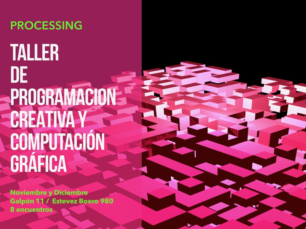 unexCoder's tweet image. Taller de programación creativa y computación gráfica docs.google.com/forms/d/e/1FAI…