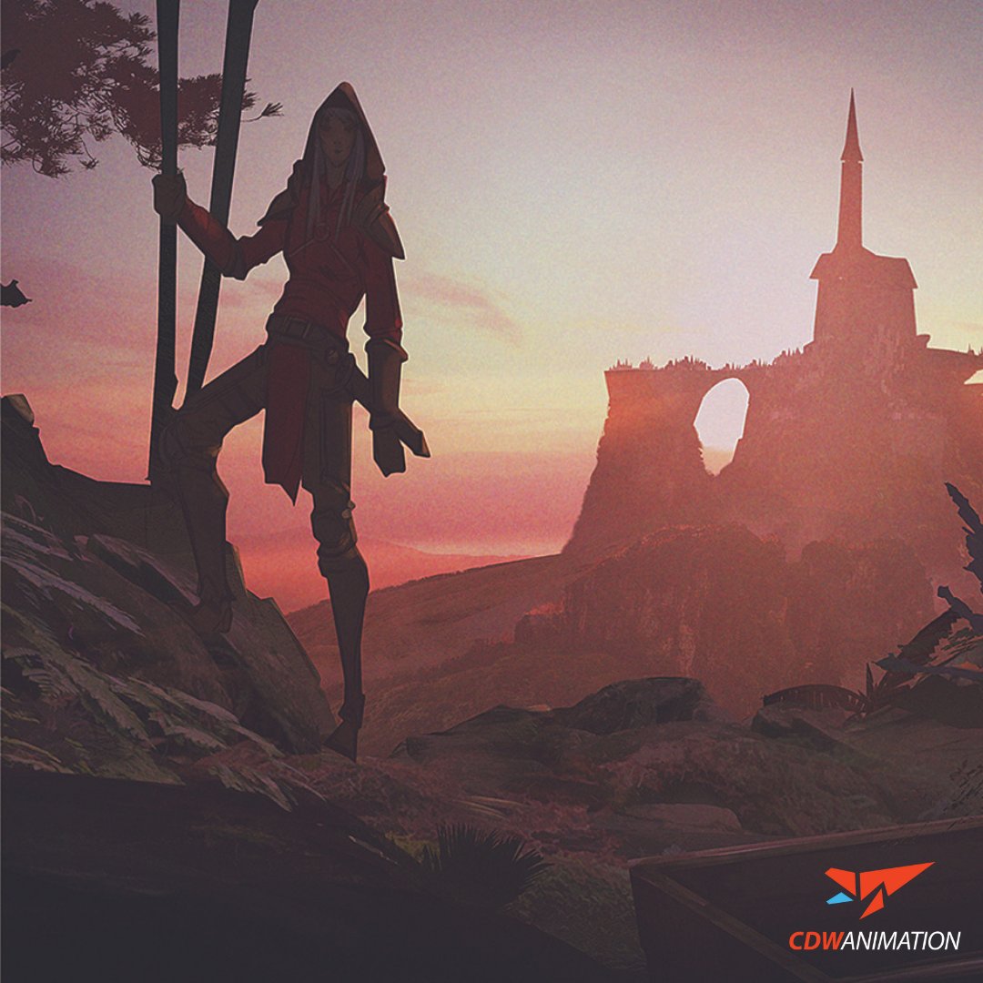 cdwanimation's tweet photo. A sunset with our hero, Io Moonsinger! This #2D #conceptart is for CDW Animation's original series. Find out more here https://t.co/CECCmxgeMT #CDWAnimation #Moonsinger #originalseries #3danimation #animation #animatedseries #3d #illustration #character #environment https://t.co/bD4bDjXVUC