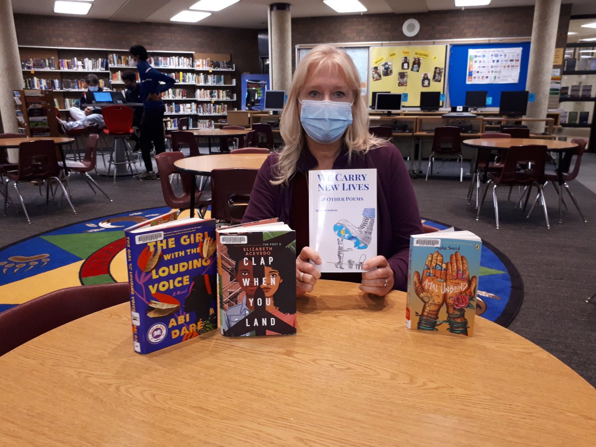 MCI_Library's tweet photo. We are celebrating Martingrove students published in, 'We Carry New Lives' with the TDSB Welcoming Communities program.Loving all books and poetry adapting to change and challenge. https://t.co/OQvHAnmZ1C