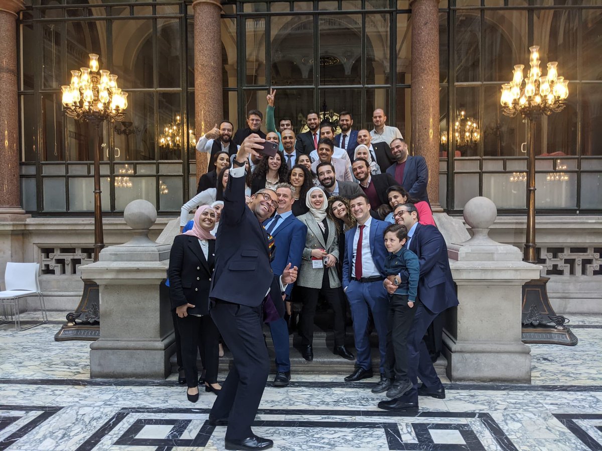 UKSyriaRep's tweet photo. Delighted to welcome our Syrian @CheveningFCDO scholars to the FCDO. Inspiring young leaders ready to build a brighter future for Syria. 24 Syrian scholars studying at top UK universities in 2021/22. @UKforSyria #BeChevening https://t.co/ygO7dvMIA0