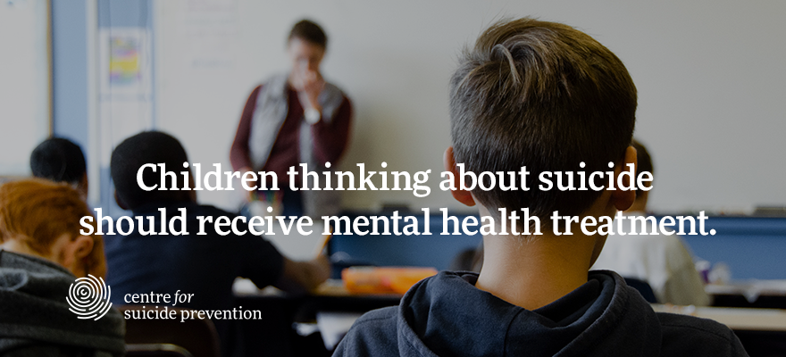 cspyyc's tweet photo. If children with thoughts of suicide are not treated when they are young, their risk of suicide increases as they get older. Early identification of children thinking about suicide is important so they can receive treatment for mental health concerns. https://t.co/GjEewv1lDS https://t.co/tryDRIi9v2