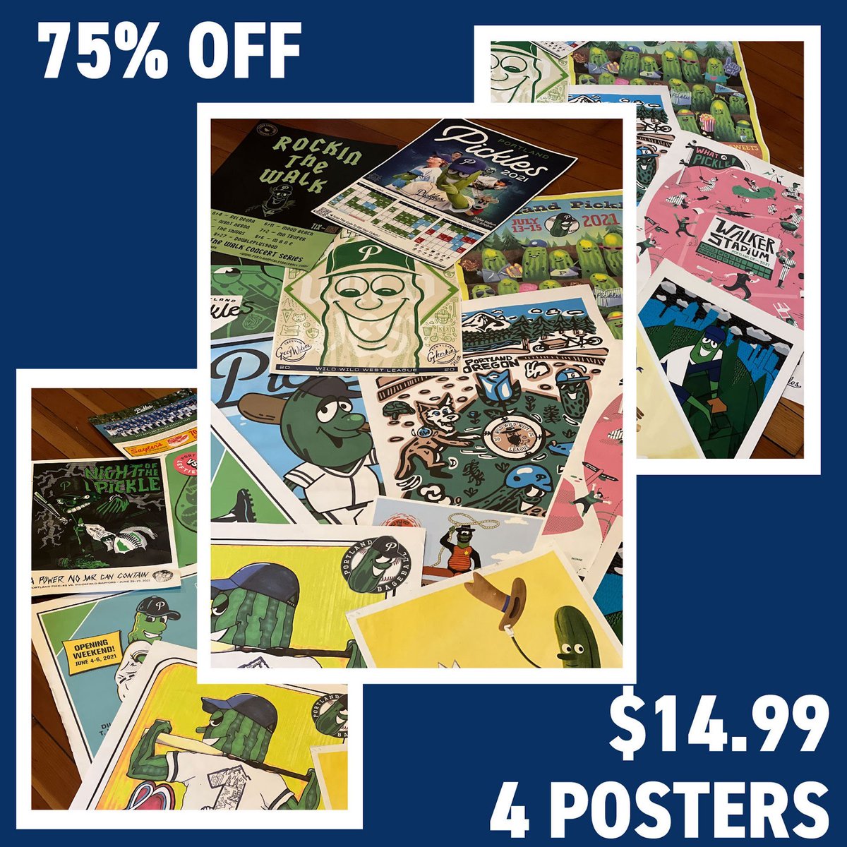 It’s another #FlashFriday! For TODAY ONLY you can get a mystery 4-Pack of limited edition posters for 75% OFF! #GetPickled  

➡️ bit.ly/3vDxVCV