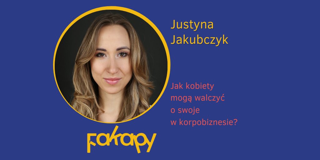 Podcast_Fakapy's tweet photo. Gościnią 18. odcinka jest Justyna Jakubczyk. 
O czym gadaliśmy?
👉jak walczyć o swoje w środowisku pracy? 
👉Jakie fakapy zdarza się przy tym popełnić? 
👉Jak oderwać się tanecznym krokiem od warunków, które nas nie zadowalają?👉https://t.co/qKKj0hGcmL https://t.co/Ii4xndlQYX