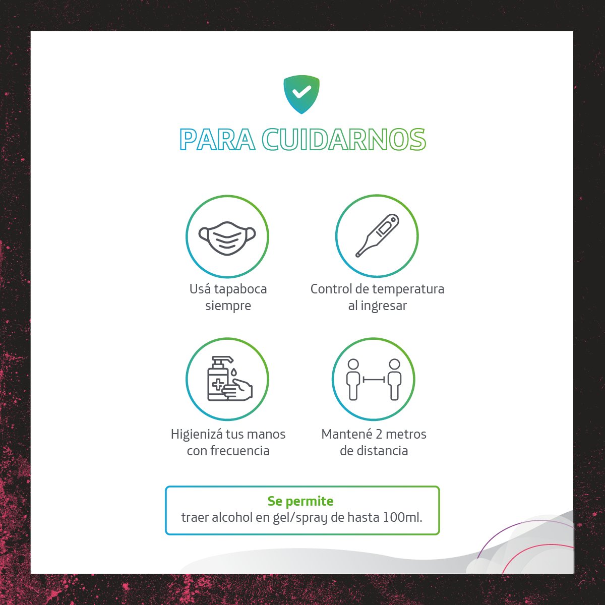 🚙 Si venís en auto reservá tu estacionamiento ahora en movistararena.werpi.com con <a href="/werpi_ar/">Werpi</a>

👇 Para cuidarnos: