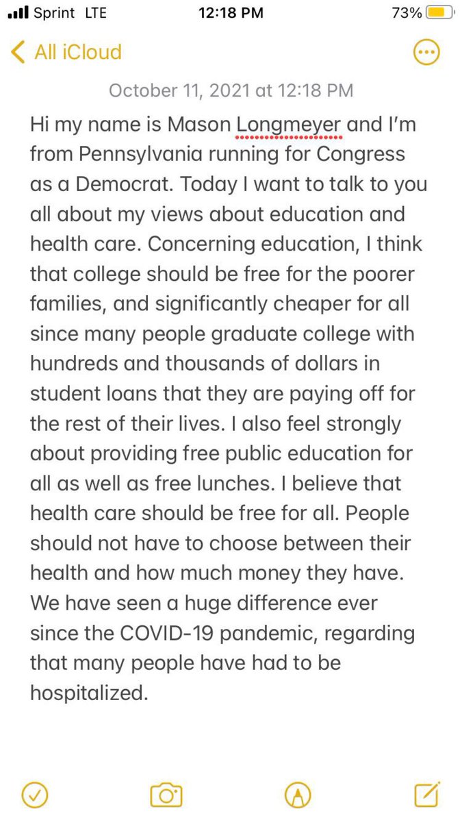 My views on health care and education!