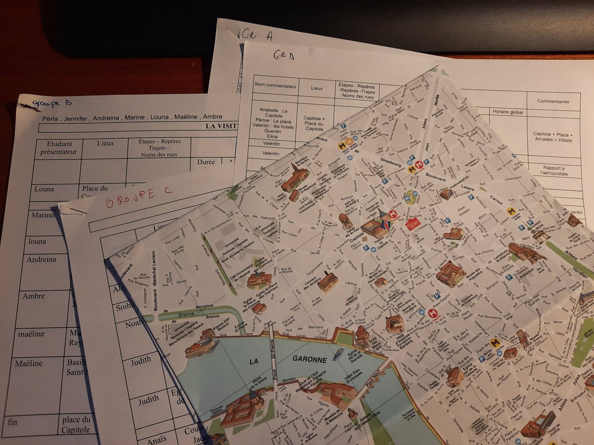 ProRegine's tweet photo. Sortie pédagogique pour les 1ère année BTS Tourisme :
Après la création d'itinéraires, mise en situation sur le terrain, à la découverte des incontournables de Toulouse 🧱⛪🧱🌴🧱 🔴⚫ 🟣. Une après-midi riche de découvertes et d'enseignements ! https://t.co/olnwJkR9C8