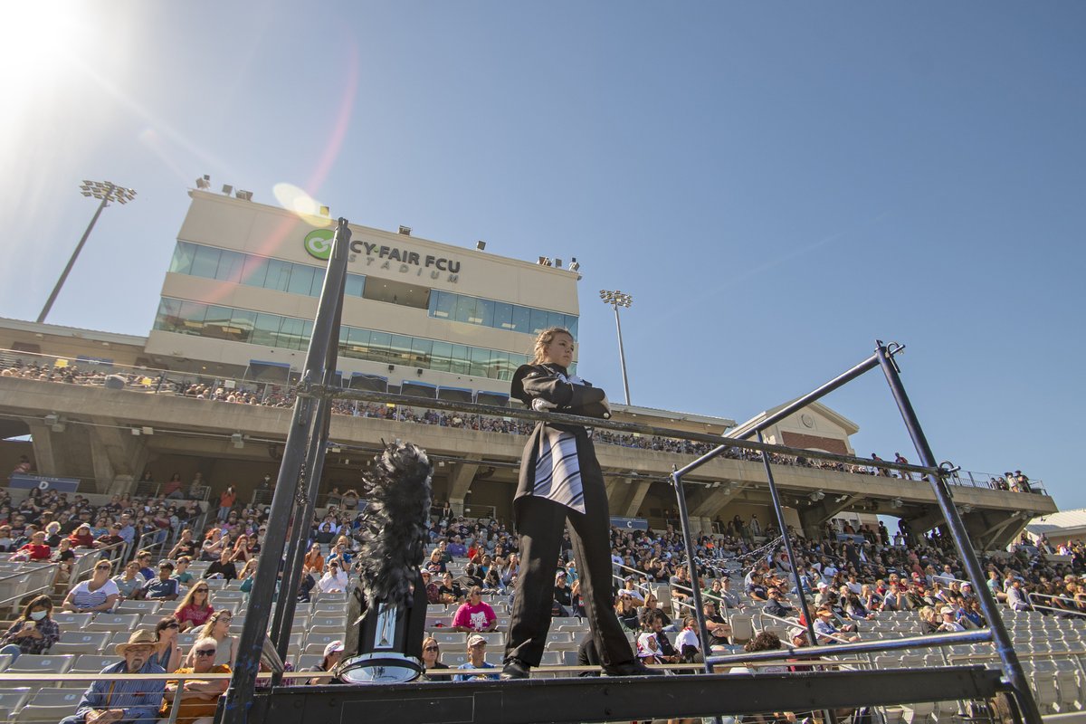 CyFairISD's tweet photo. We posted photos from the Battle at the Berry marching band competition at @CFFCUStadium on our Facebook page: https://t.co/Thr9E4O94j #CFISDspirit https://t.co/6gg8mvx3ab