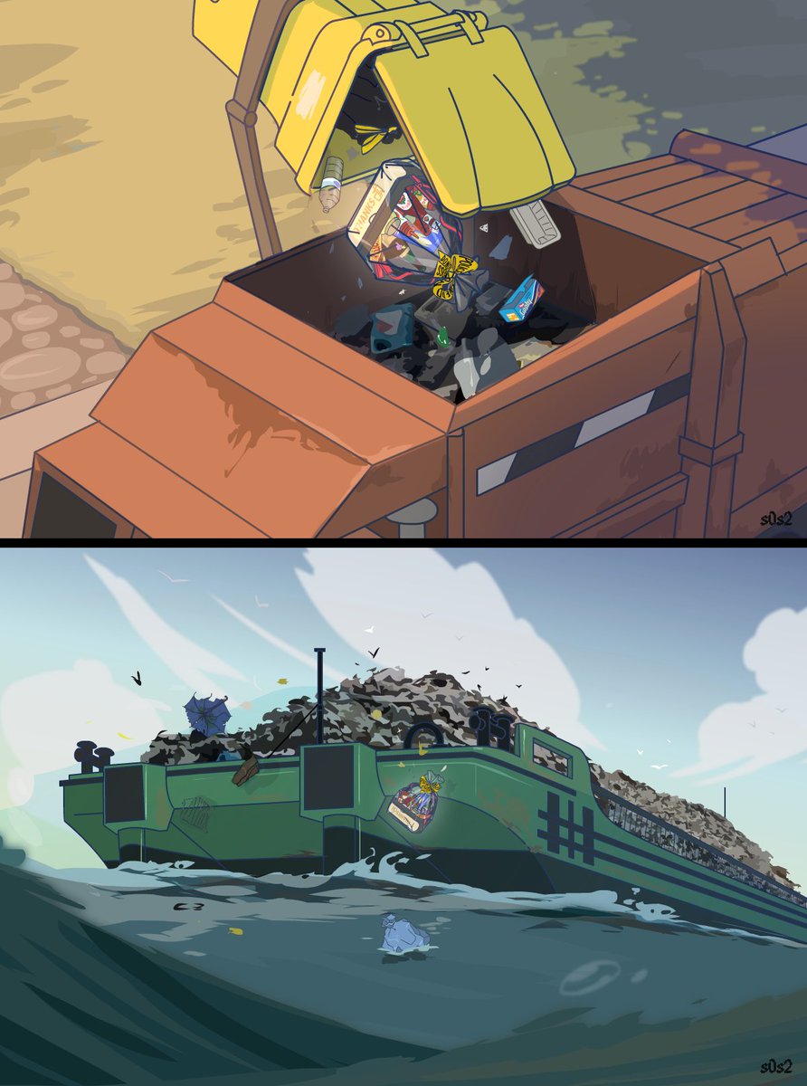 s0s2's tweet photo. Gift that keeps on giving🐠🎁
#thelittletrashmaid #trashmaid #mermaid #savetheplanet
(little cameo in the bg of panel 4 by @einbilder_de 😁 ) https://t.co/JO5NFAPFVg