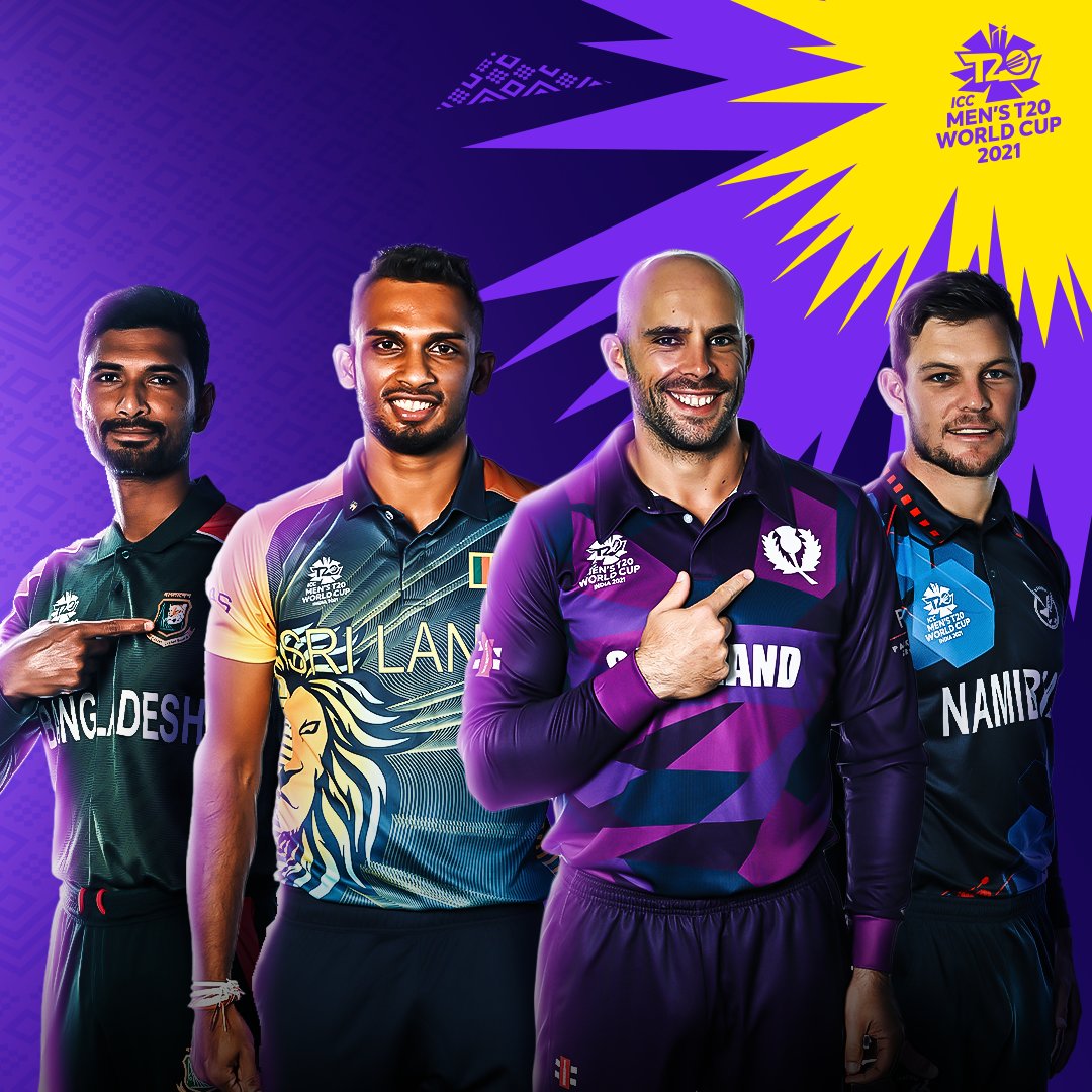 T20WorldCup's tweet image. The fantastic four 🙌

Bangladesh, Sri Lanka, Scotland and Namibia - the teams which qualify from Round 1 into the Super 12 👏

#T20WorldCup