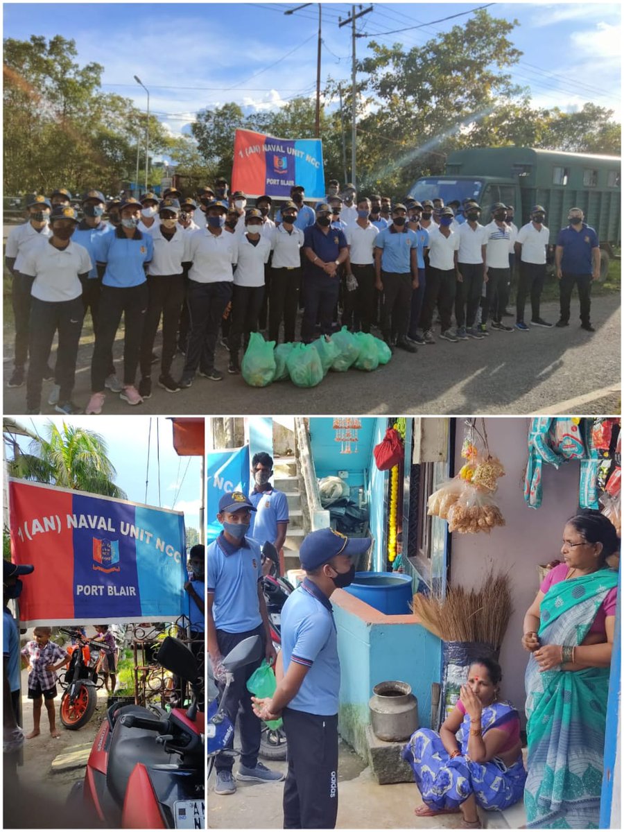 BasakaChakrabo1's tweet photo. As a part of Clean India Program Door to Door Campaign done by the cadets of 1 (AN) NAVAL UNIT NCC, PORT BLAIR
@HQ_DG_NCC 
@NCCDte_TNPAN 
@Andaman_Admin https://t.co/G8Dfditjv7