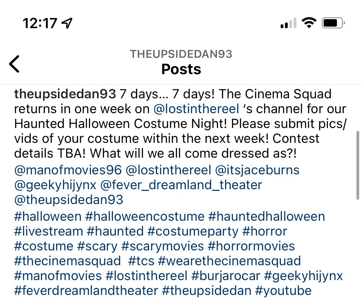 TheUpsideDan93's tweet photo. #halloween #halloweencostume #hauntedhalloween #livestream #haunted #costumeparty #horror #costume #scary #scarymovies #horrormovies #thecinemasquad #tcs #wearethecinemasquad #manofmovies #lostinthereel #burjarocar #geekyhijynx #feverdreamlandtheater #theupsidedan #youtube https://t.co/ip5C2tE3RQ